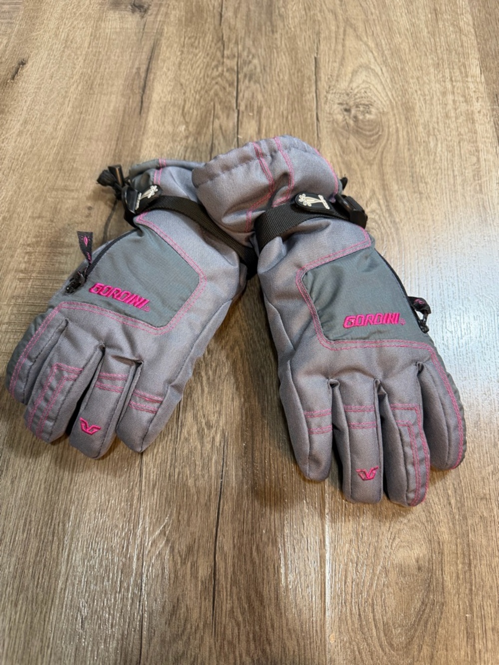 Gordini Grey & Pink Insulated Ski Gloves